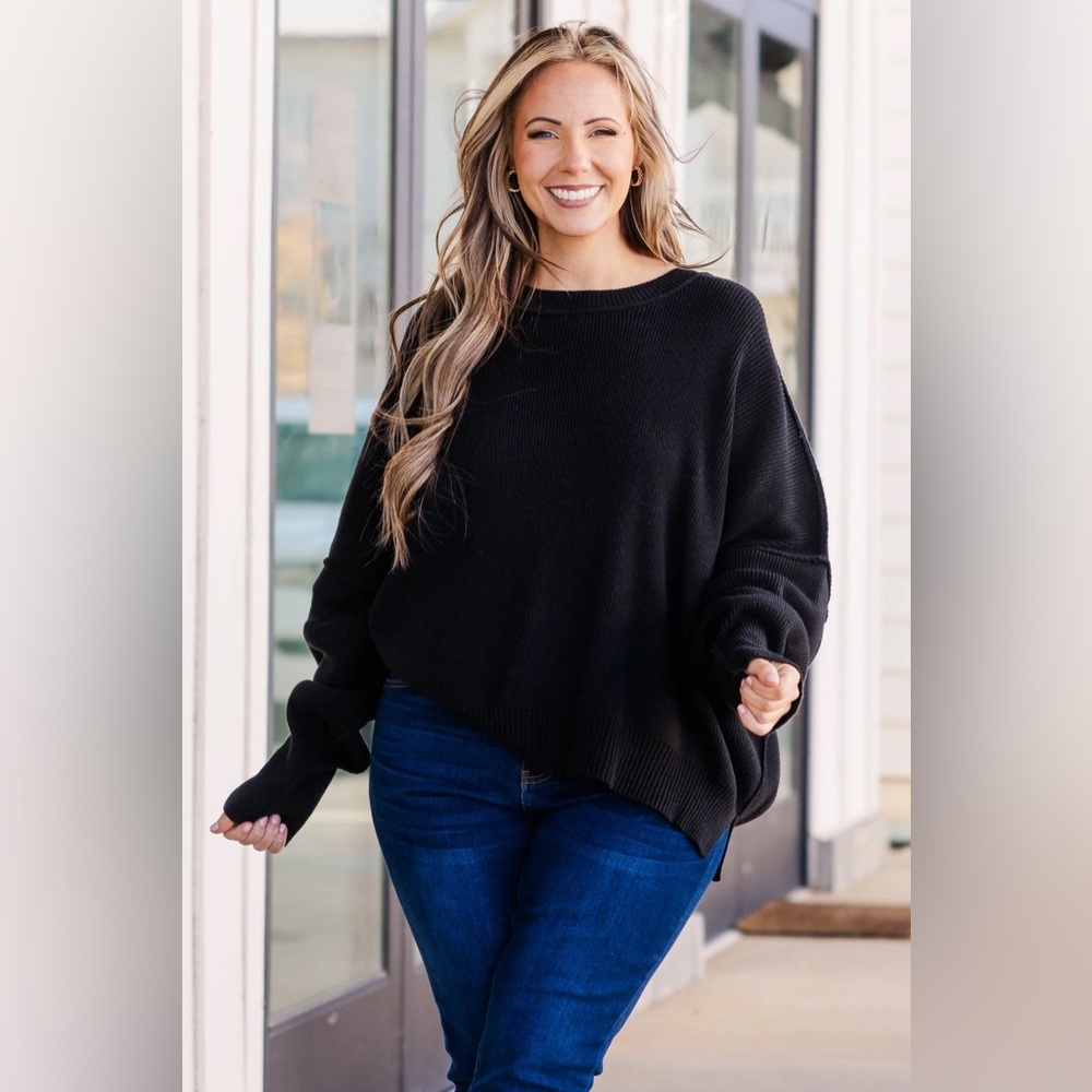Chic Soul Magically Perfect Sweater - Black - NEW in packaging